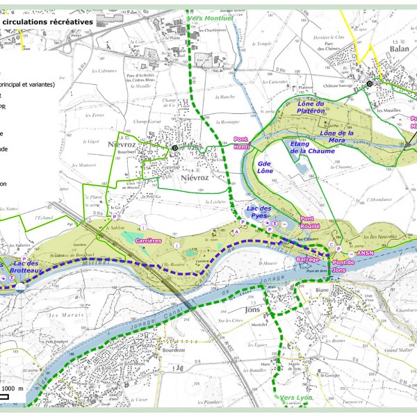 Carte des circulations