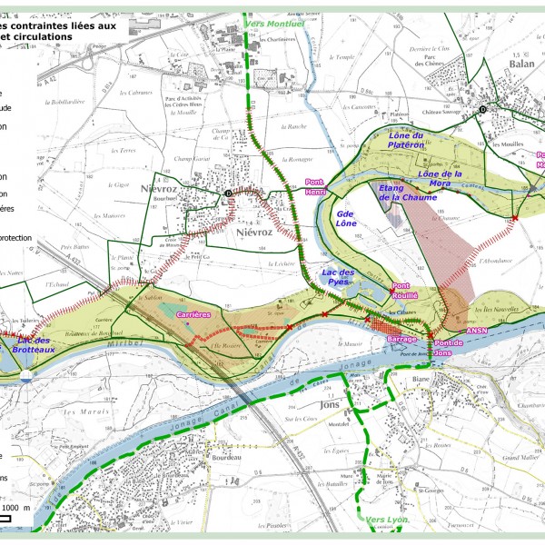 Carte des contraintes et usages